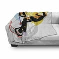 thumbnail image 3 of Extreme Sports Soft Flannel Fleece Throw Blanket, Motocross Themed Rider with Color Smears Background Colorful Arrangement, Cozy Plush for Indoor and Outdoor Use, 70" x 90", Multicolor, by Ambesonne, 3 of 6