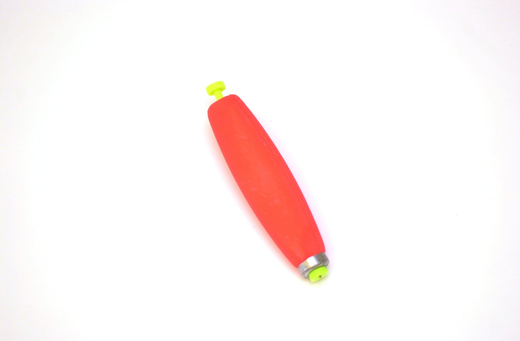 12 1.50" FISHING BOBBERS Cigar Floats Flo-Chartreuse Weighted Foam Snap on Float 
