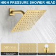 thumbnail image 3 of Juego de grifos de ducha POP SANITARYWARE en oro cepillado con cabezal de 20 cm, 3 of 7