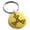Gold, variant on Stainless Steel Celtic Triquetra Interlaced Knot Engraved Small Medallion Circle Charm Keychain Keyring