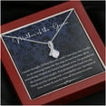 thumbnail image 4 of Petit Ribbon, Mother Of The Groom Gifts, Mother Of The Groom Necklace, Mother Of The Groom Gift From Bride To Mother Of The Groom Jewelry, Necklaces with Meaningful Messages Card Inside, 4 of 6