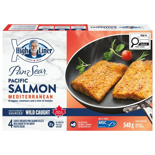 High Liner Pan-Sear Selects Mediterranean Wild Pacific Salmon, 540 g