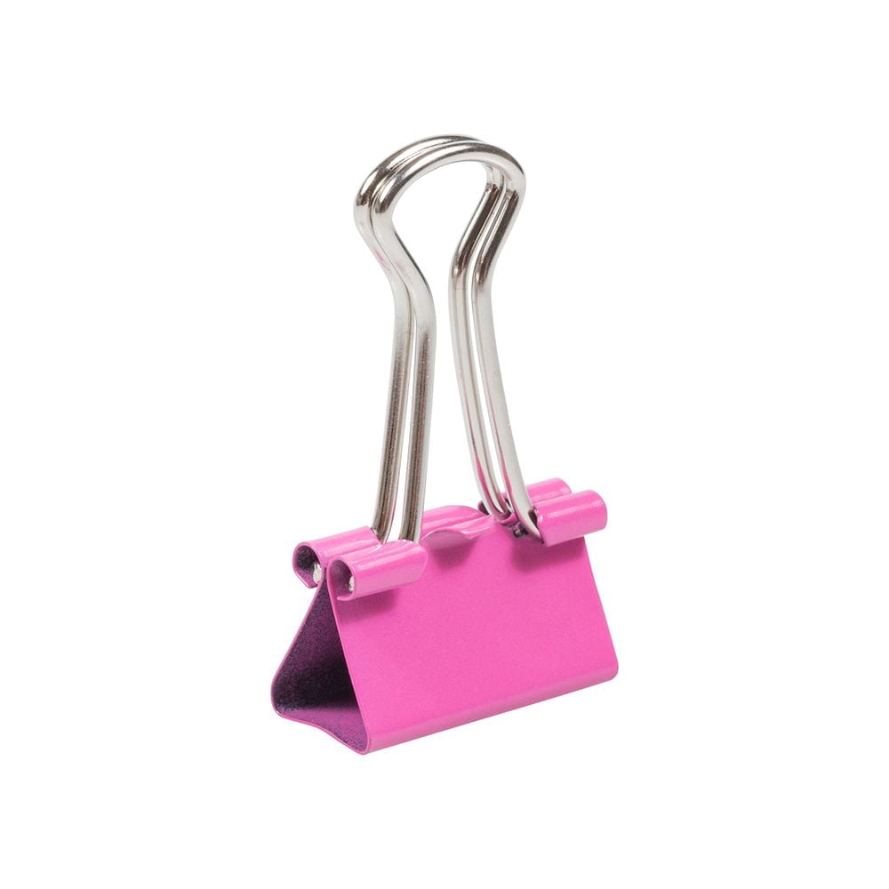 JAM Paper Office Clips, Pink, 4/Pack, Binder Clips & Paper Clips