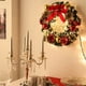 thumbnail image 4 of Guirnalda de Navidad con nudo de lazo Bolas de flores falsas 20 pulgadas Feliz Navidad Guirnalda col Abody 50cm, 4 of 7