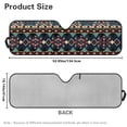 thumbnail image 7 of Uorisanigo Windshield Sun Shade Fit for Jeep Wrangler JL JLU 2018-2025 / Jeep Gladiator 2020-2025 Aztec African Tribal Front Window Sunshade Prevent Dashboard Fades and Cracks, 7 of 7
