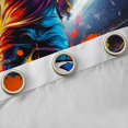 thumbnail image 4 of Erosebridal Soccer Graffiti Splash Black Out Curtains for Kids Teens,Boys Girls Sport Gamer Curtains Pack of 2 (42x63 Each),Breathable Home Decor, 4 of 6