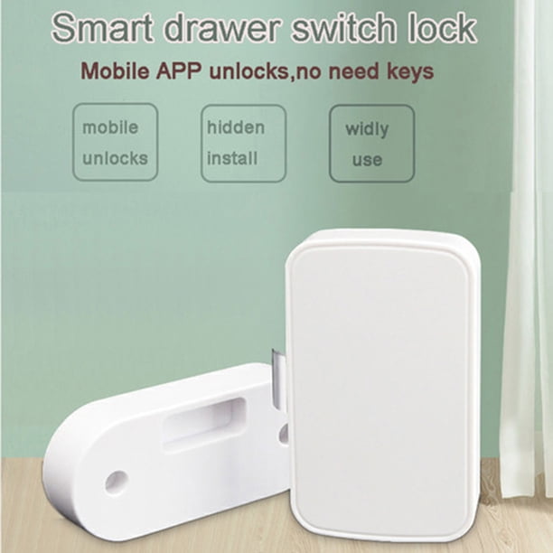 T1 Tuya Desbloquear Cerradura de cajón inteligente con control remoto invisible compatible con Bluetooth
