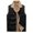 Black, variant on Men Autumn And Winter Solid Pocket Sleeveless Top Jacket Coats Vest Blouse Mens Tall Coats