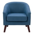 thumbnail image 4 of CorLiving Eliza Modern Upholstered Indoor Tub Chair with Tapered Wood Legs, 4 of 9