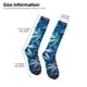 thumbnail image 2 of Fotbe Red And Blue Leaves Calcetas Divertidas Estampadas para Hombre y Mujer, Calcetas de Algodón hasta la Rodilla para Caminar, Correr, Enfermería y Embarazo, 2 of 6