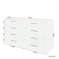 thumbnail image 2 of Ktaxon Bedroom Dresser with 8 Drawers, Wooden Double Dresser for Entryway, Wide Storage Cabinet for Living Room, White, 2 of 6