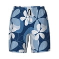 thumbnail image 4 of Lsque Mens Swim Trunks Flower Pattern - Bathing Suit Compression Liner - Beach Swim Shorts Swimwear - (S-3XL) - Stretch Quick Dry -Small, 4 of 9