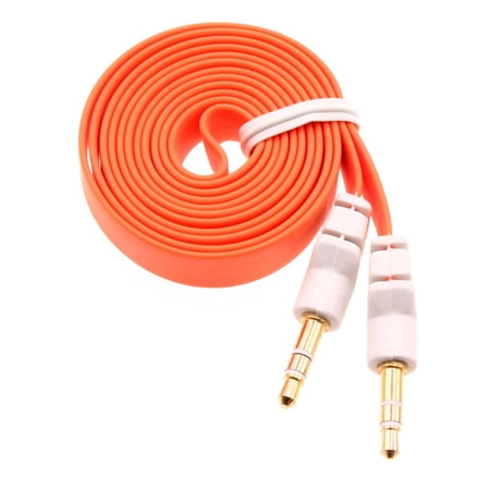 For TCL 40 XL/XE/X/NxtPaper - Aux Cable 3.5mm Adapter Car Stereo Aux-in Audio Cord Speaker Jack Wire Flat
