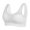 White, variant on Xmarks Women Floral Lace Bralette Padded Breathable Sexy Racerback Lace Bra 2 Pack