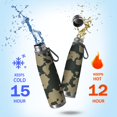 thumbnail image 2 of 29oz Insulated Water Bottle with Tea Infuser, Stainless Steel Travel Mug, Camouflage Print, 2 of 6