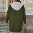 thumbnail image 4 of Veste de Sport à Capuche Zippée à Manches Longues pour Femmes, Tendance, Unie, pour Tenue Décontractée, 4 of 8