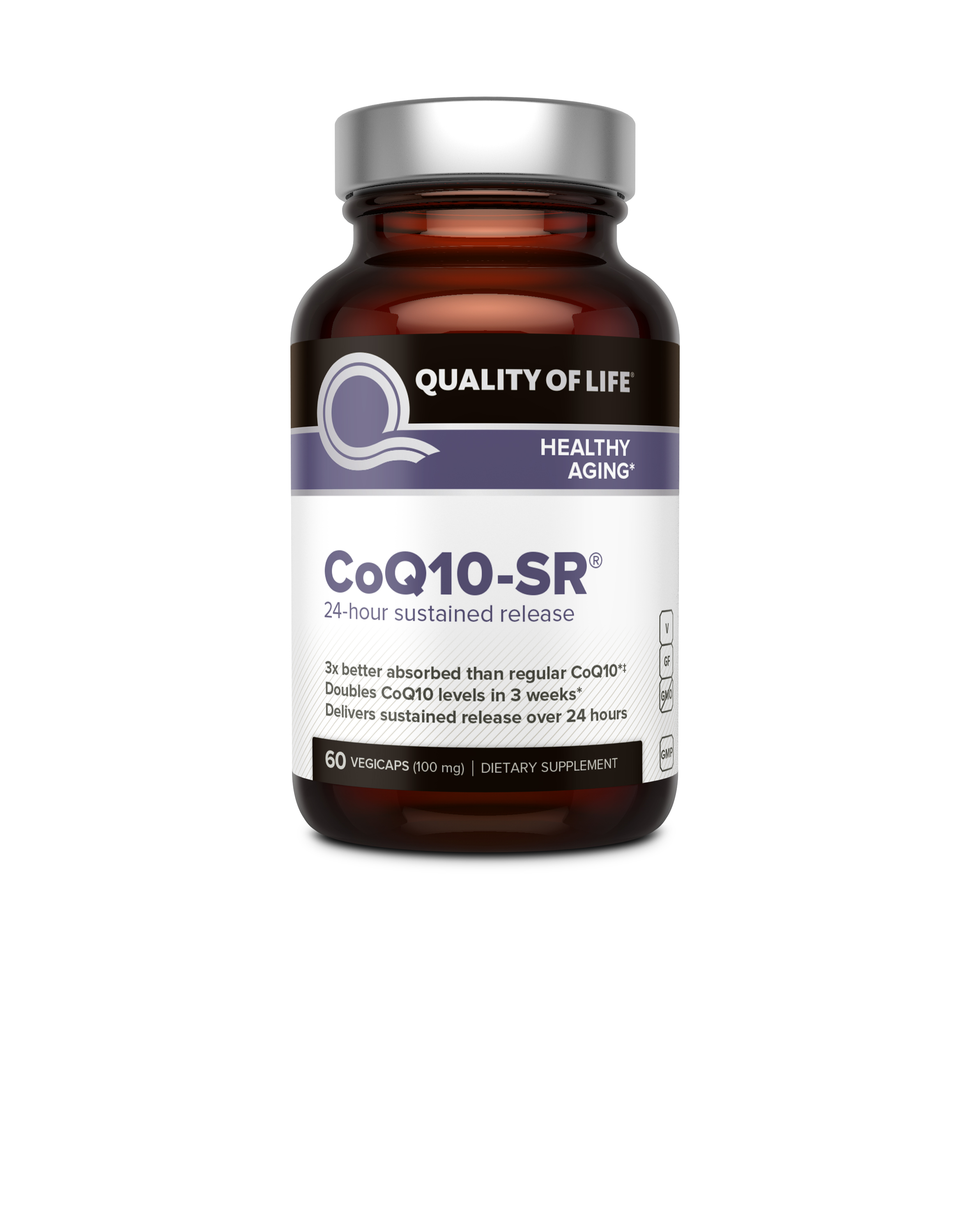 Buy Quality Of Life Labs CoQ10SR Healthy Aging 60 Vegetarian