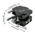 thumbnail image 2 of 4 Axis Manual Linear Positioning Stage Bearing Tuning Platform Sliding Table 90mmx90mm, 2 of 12