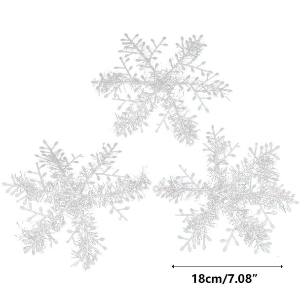 Herramientas para el hogar, Herramientas de jardinería, Mejoras para el hogar, Copo de nieve navideño, Decoración de cadena de copos de nieve, Decoración para árbol de Navidad, Colgante, Copo de nieve