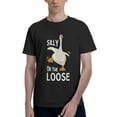 thumbnail image 1 of Silly Goose On The Loose Men's Basic Short Sleeve T-Shirt Black XX-Large, 1 of 5