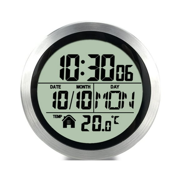 No Punching Suction Cup Clock Home Clock Waterproof Bathroom Washroom Clock Kitchen Clock LCD Digital