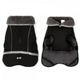 thumbnail image 3 of Topumt Dog Jacket, Winter Coat for Dogs Extra Warm Plush Collar Waterproof Windproof Pet Jacket for Hiking Camping with Zipper Reflective Dog Vest, 3 of 7