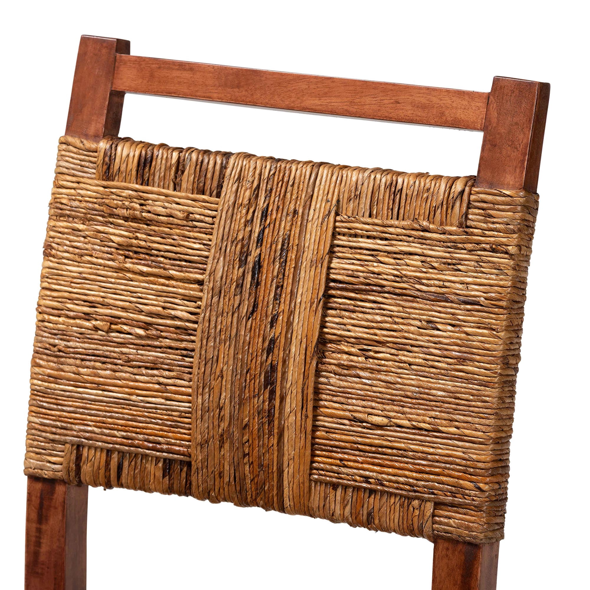 bali & pari Chabela Boho Dining Chair, Set of 2, Natural Brown