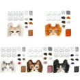 thumbnail image 3 of braveheart Cat Mask Making Set For Cosplay Halloween 6 Pcs Fur Blank Masks With Fabric And Eye Mesh Include 6 E, 3 of 6