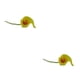 thumbnail image 3 of Flores artificiales elegantes cala simuladas Toystoory Naranja Corazón Amarillo 2Conjunto, 3 of 6