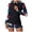 Red, variant on vigerkar Women Two Piece Rash Guard Long Sleeve Zip Front Swimsuit UPF 50 Swimwear Surf Suit (Black, M)