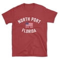 thumbnail image 1 of North Port Florida Patriot Men's Cotton T-Shirt, 1 of 1