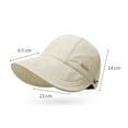 thumbnail image 6 of ievspot Outdoor Hat Sun Anti UV Wide Brim Adjustable Head Circumference Gardening Travel Sun Hat, 6 of 8
