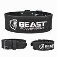 thumbnail image 2 of Beastpowergear Weight Lifting Belt (10MM Thick & 4 Inches Wide) Advanced Back Support for Weightlifting and Heavy Powerlifting- Weight Belts for Lifting Men - Men & Women, 2 of 5