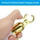 thumbnail image 4 of Uxcell 3.3 Feet White Velvet Stanchion Rope Crowd Control Barrier Rope with Snap Hooks, Golden, 4 of 6