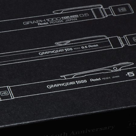 ぺんてる 製図用シャープペンシル 60周年 (数量限定) 3本セット (PGANAST)