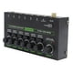 thumbnail image 5 of Mezclador De 6 Canales: Mezclador De Audio Estéreo Mini 6, Bajo Ruido Para Submezcla De Precisión, Mezclador De Línea Estéreo Ideal Para Micrófonos, Guitarras, Bajos,, 5 of 7