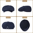 thumbnail image 2 of Minzimin Newsboy Cap for Men Flat Cap 100% Cotton Irish Gatsby Ivy Golf Cabbie Hat Driving Hat, 2 of 4