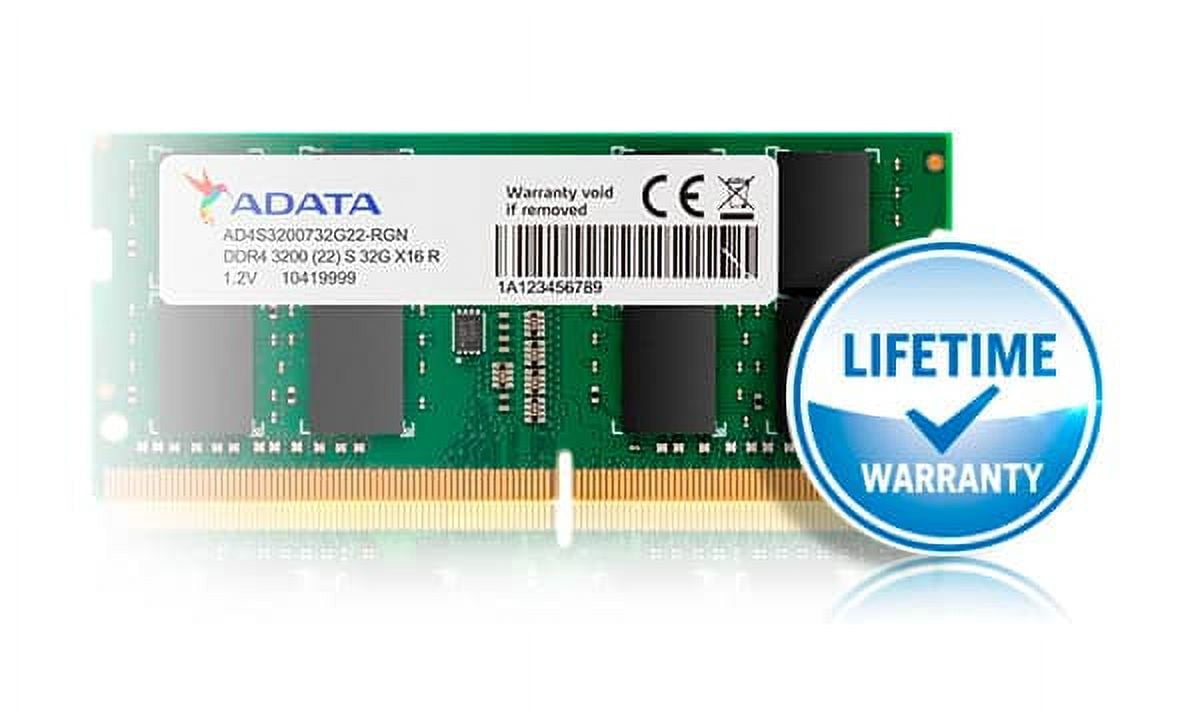 AdATA 8GB 3200MHz DDR4 SO-DIMM 260pin Memory Module AD4S32008G22-SGN