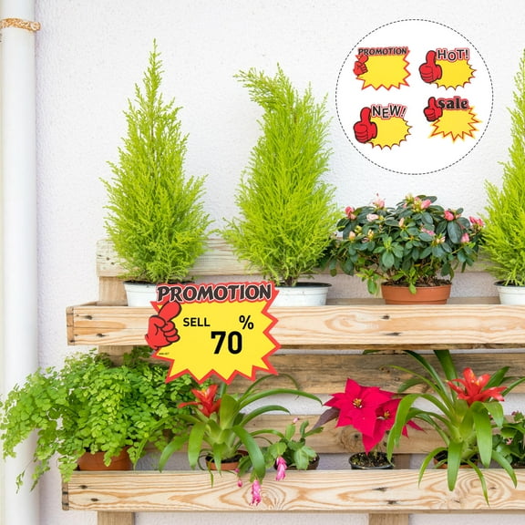 SEWCHICS  200 Pcs Advertising Cards Tag Sale Sign Small Sticky Labels