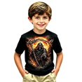 thumbnail image 3 of Gyexs Little Boy Halloween T-Shirt Crewneck Stretchy Halloween Shirt Halloween Print Shirt, 3 of 4