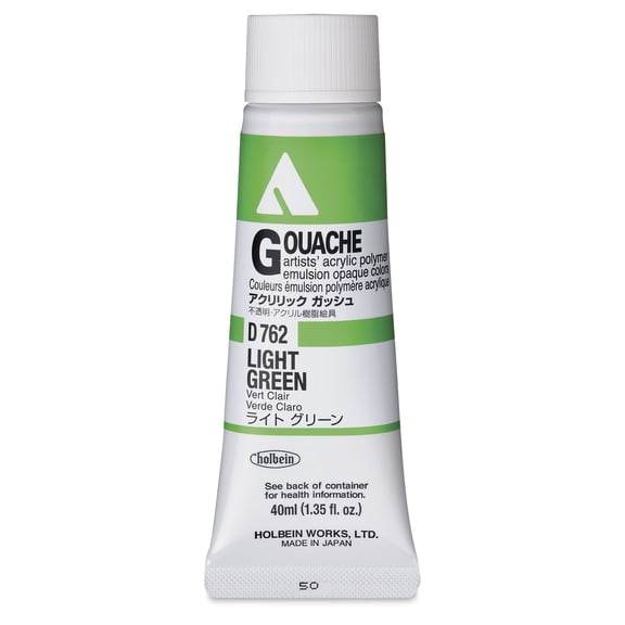 Holbein Acrylic Gouache - Light Green, 40 ml tube
