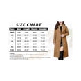 thumbnail image 4 of FUNING Women's Big Notch Lapel Single Breasted Mid-Long Wool Blend Coat, 4 of 4