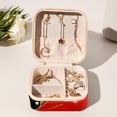 thumbnail image 6 of Ladybird Travel Portable Square Jewelry Box Earring Necklace Bracelet Organizer Storage Display Case Holder Stand Box Display, 6 of 6
