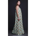 thumbnail image 4 of Bimba Nuisette Bleu Clair à Fleurs et Roses pour Femmes, Robe de Nuit Imprimée à Bretelles Spaghetti, Robe Maxi de Nuit Petite, 4 of 5