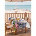 thumbnail image 2 of Outdoor Table Cloth with Umbrella Hole and Zipper, Colorful Spring Floral Waterproof Rectangle Tablecloth 54"x80", Summer Flowers Botanical Washable Table Cover for Outside Party Patio Picnic, 2 of 8