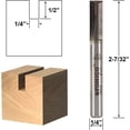 thumbnail image 3 of Yonico 5 Bit Straight/Dado Router Bit Set - 1/4" Shank - 14522q, 3 of 7