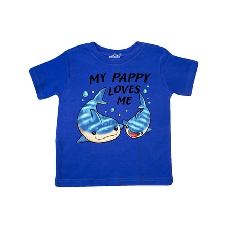 

Inktastic My Pappy Loves Me- whale shark Gift Toddler Boy or Toddler Girl T-Shirt