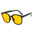 thumbnail image 2 of Gafas de sol plegables Gafas de sol de moda Gafas Gafas de sol plegables cuadradas para hombres Amarillo negro jinwen Gafas plegables, 2 of 8