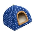 thumbnail image 1 of Nido para gatos Nido para gatos Cojín de interior Cama para perros y gatos para dormir en interiores Tienda para mascotas Cachorro azul, 1 of 8