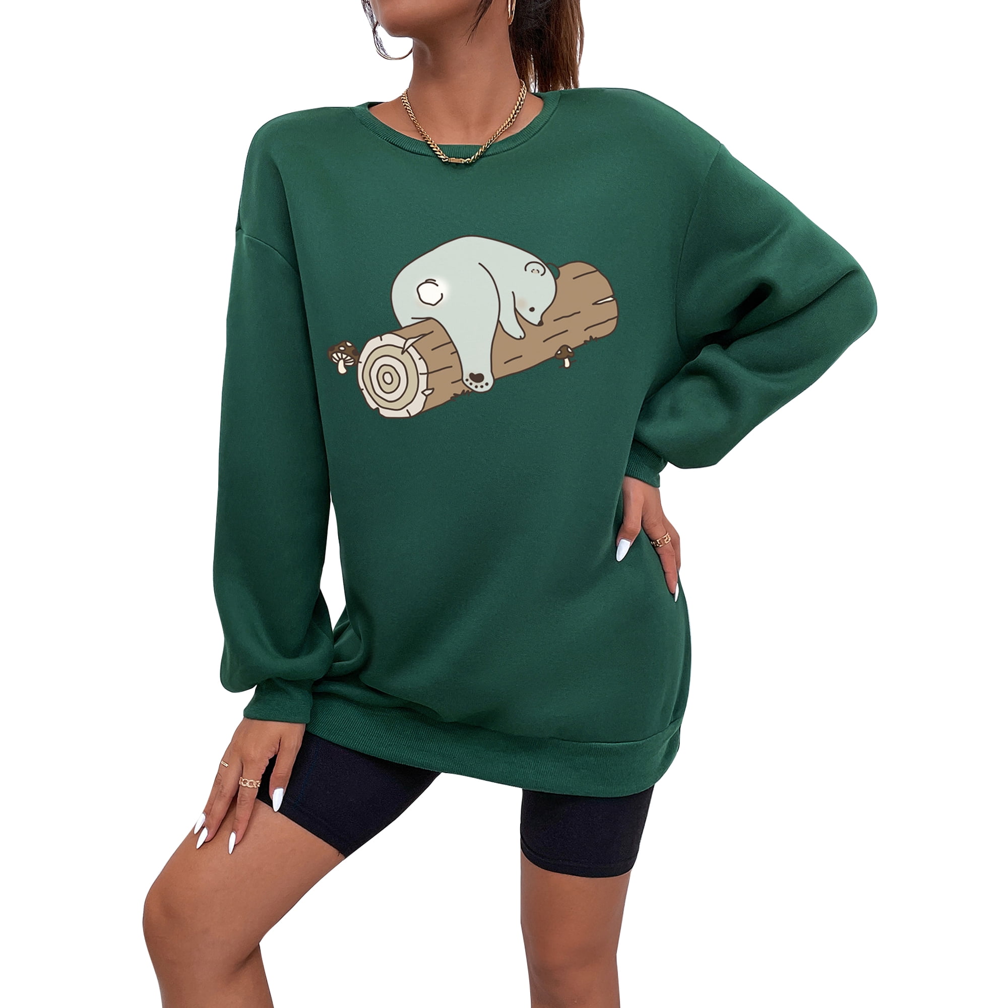 UKAP Women Animal Printed Top Leisure Long Sleeve Sport Sweatshirts Dark Green XL | Walmart Canada UKAP Women Animal Printed Top Leisure Long Sleeve Sport Sweatshirts Dark Green XL | Walmart Canada